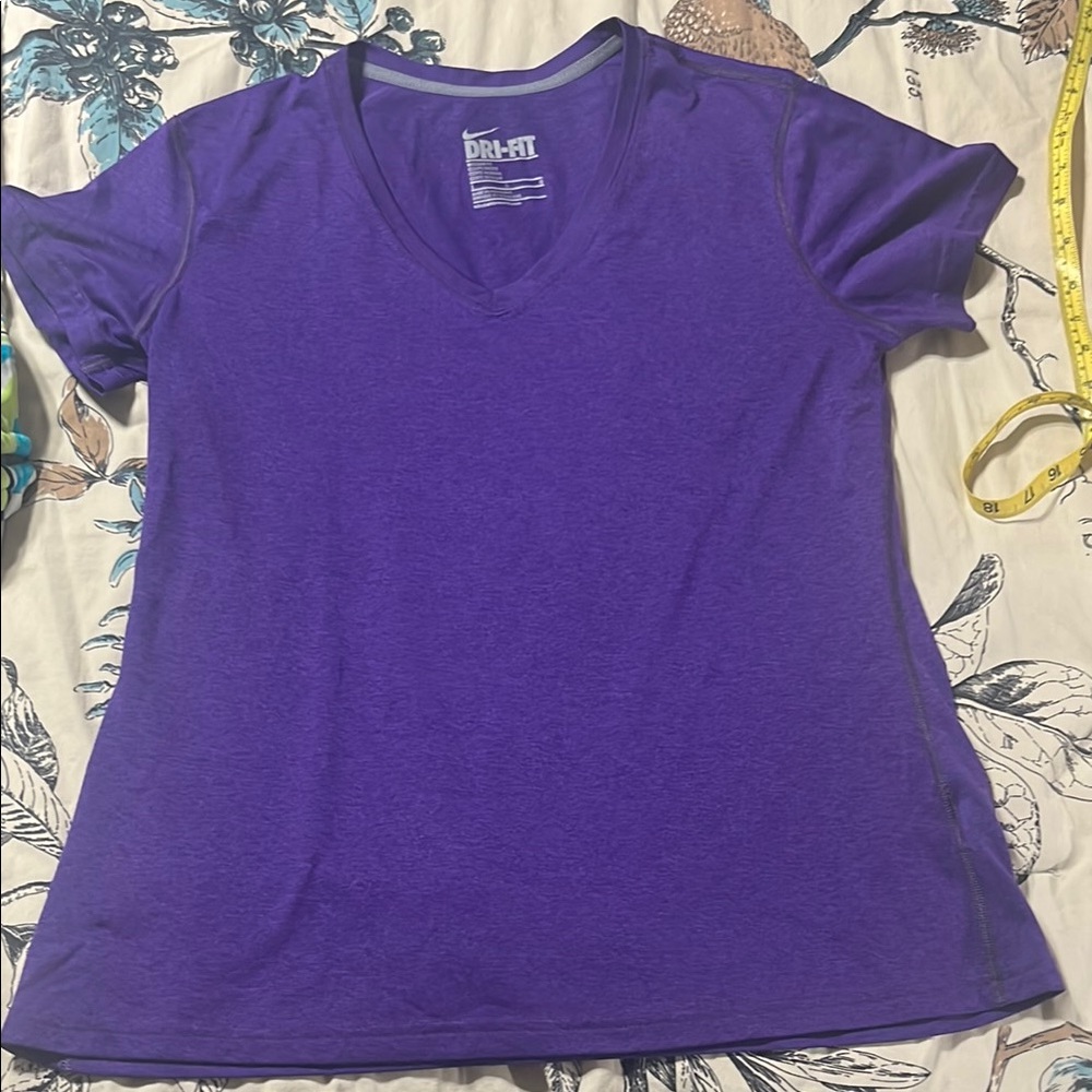 Nike Purple Women's Dri-Fit Short Sleeve Tee